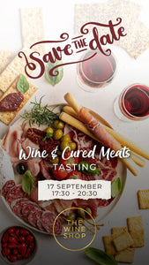 Wednesday, 17 September 2025: Wine & Cured Meats Tasting! | EVENT TICKET